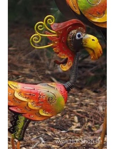 Flamingo dark small - figurine en métal (MD16090)