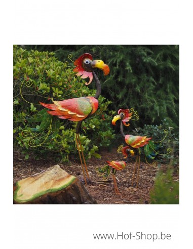 Flamingo dark small - figurine en métal (MD16090)