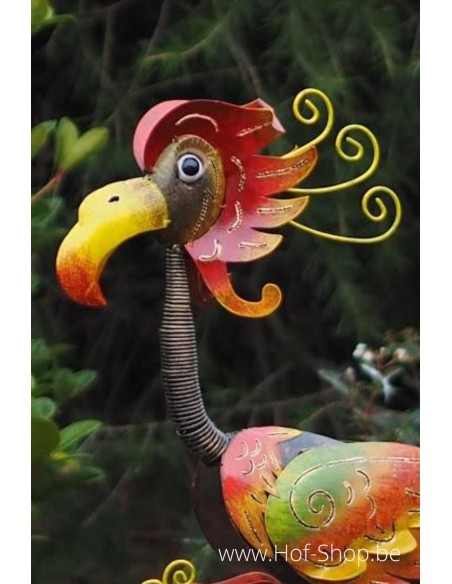 Flamingo donker middel - metalen figuur (MD16091)