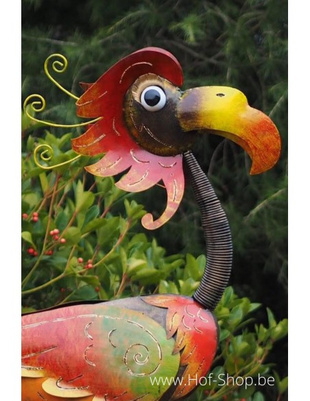Flamingo donker groot - metalen figuur (MD16091)