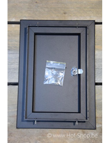 Porte boîte aux lettres 529/1 Noir 24,8 x 35,2 cm - Albo porte boîte aux lettres aluminium