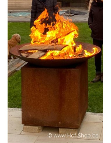 Halo 100 x 21 cm - Brasero en acier corten