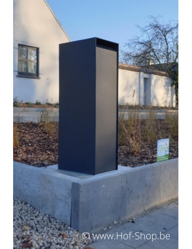 Nexus Medium RAL 7021 - boîte à colis ONZO aluminium