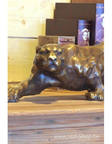 Jaguar - bronzen beeld (AN0215BRW-BS)