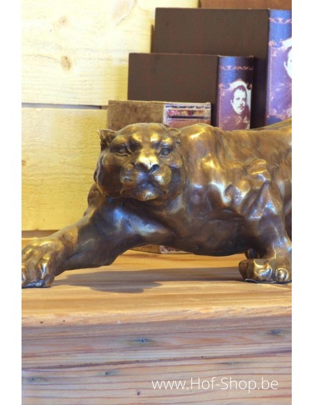 Jaguar - bronzen beeld (AN0215BRW-BS)