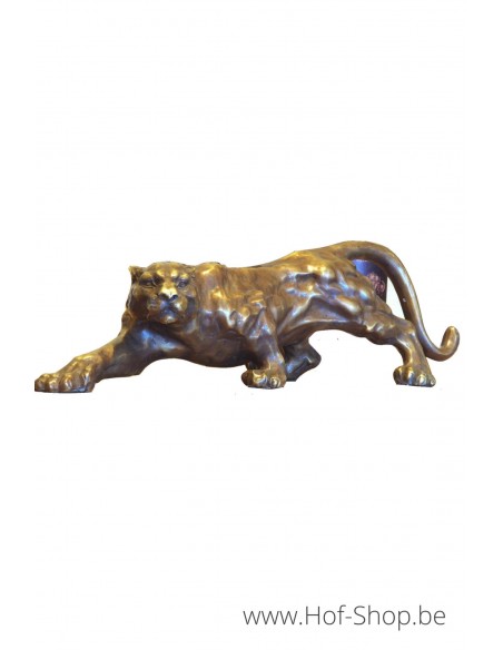 Jaguar - bronzen beeld (AN0215BRW-BS)