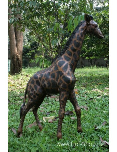 Girafe - statue en bronze (B860)