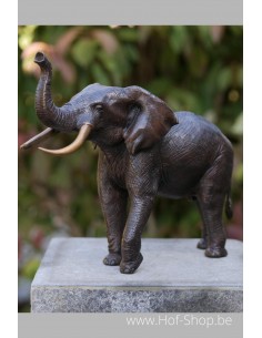 Éléphant 36 cm - statue en bronze (AN1310BR-B)