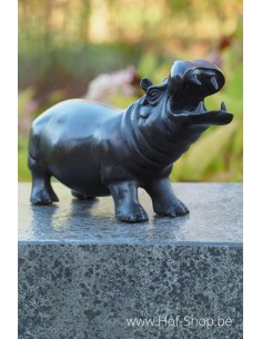 Hippopotame - statue en bronze (AN0408BR-B)