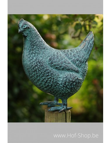 Poulet - statue en bronze (AN5418V)