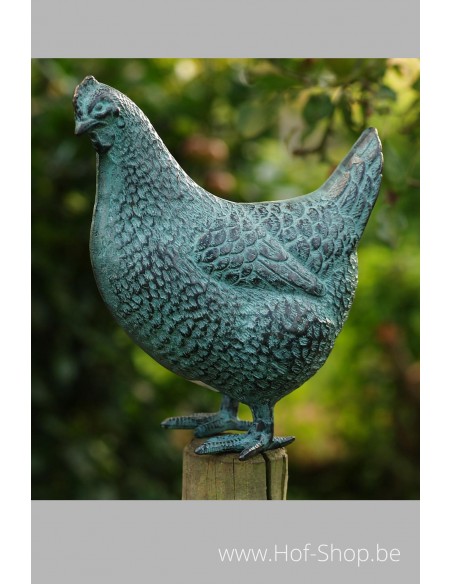 Poulet - statue en bronze (AN5418V)