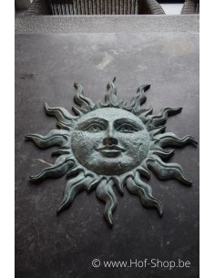 Kleine groene zon - bronzen beeld (HW0567BR-V)