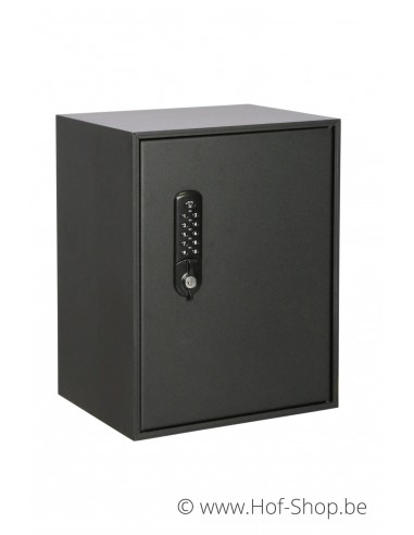 Boxis digital lock ral 9005 - pakketbus aluminium